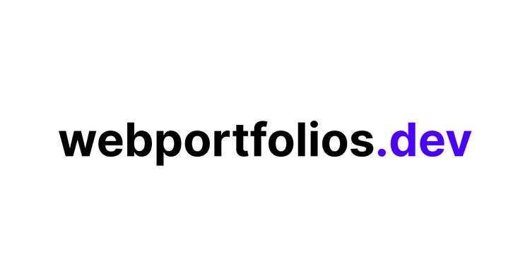 webportfolios.dev