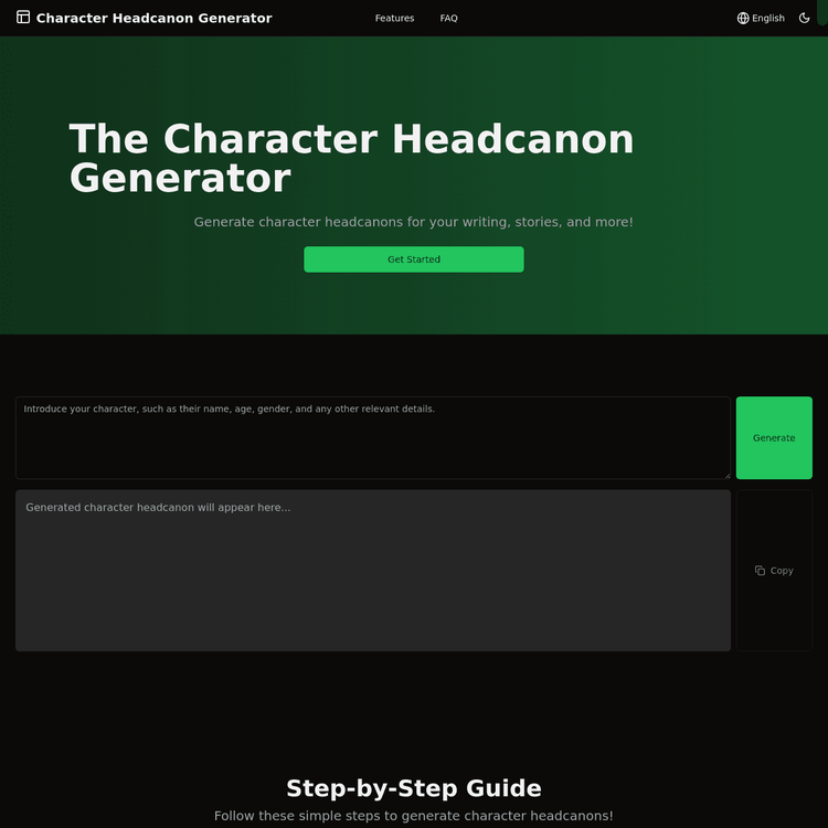 The Character Headcanon Generator