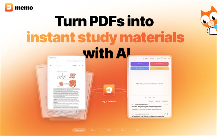 Memo (formerly PDF2Anki)