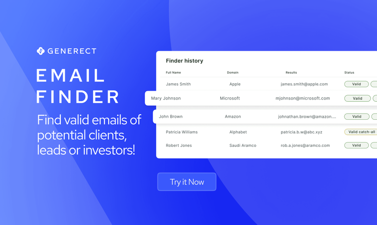 Generect Email Finder