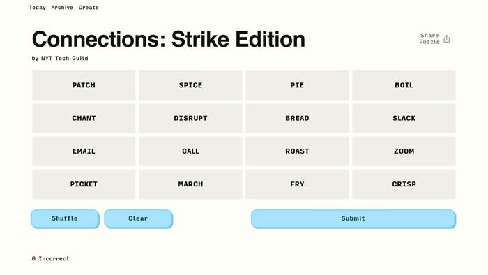 Connections: Strike Edition