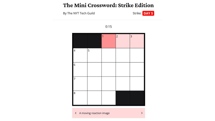 Mini Crossword: Strike Edition